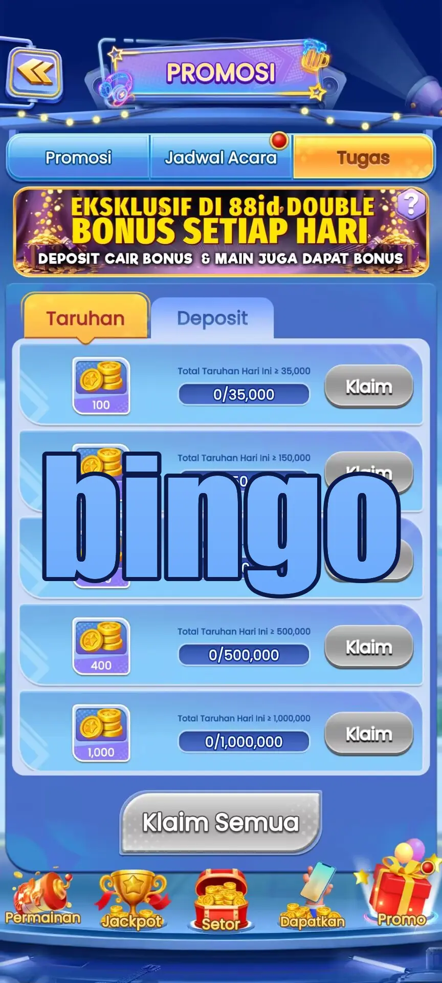 bingo Masuk